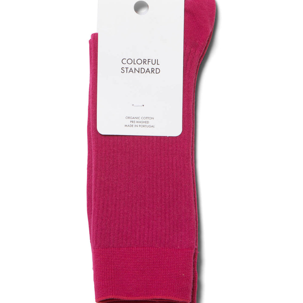 Colorful Standard Socks pink magenta blaze