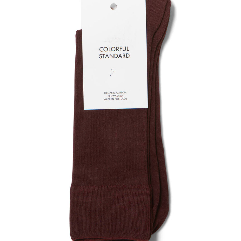 Colorful Standard Socks red oxblood