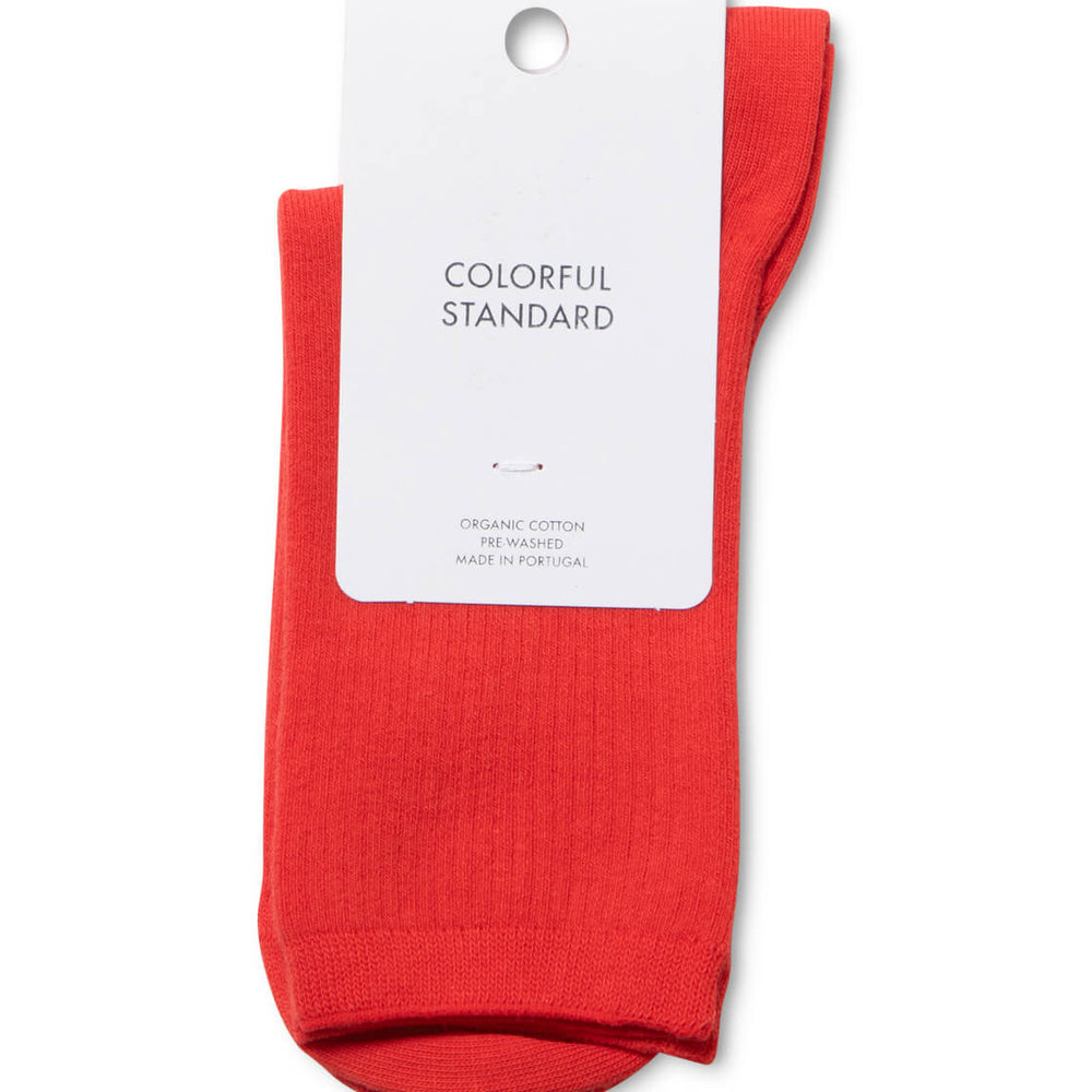 Colorful Standard Socks red tangerine