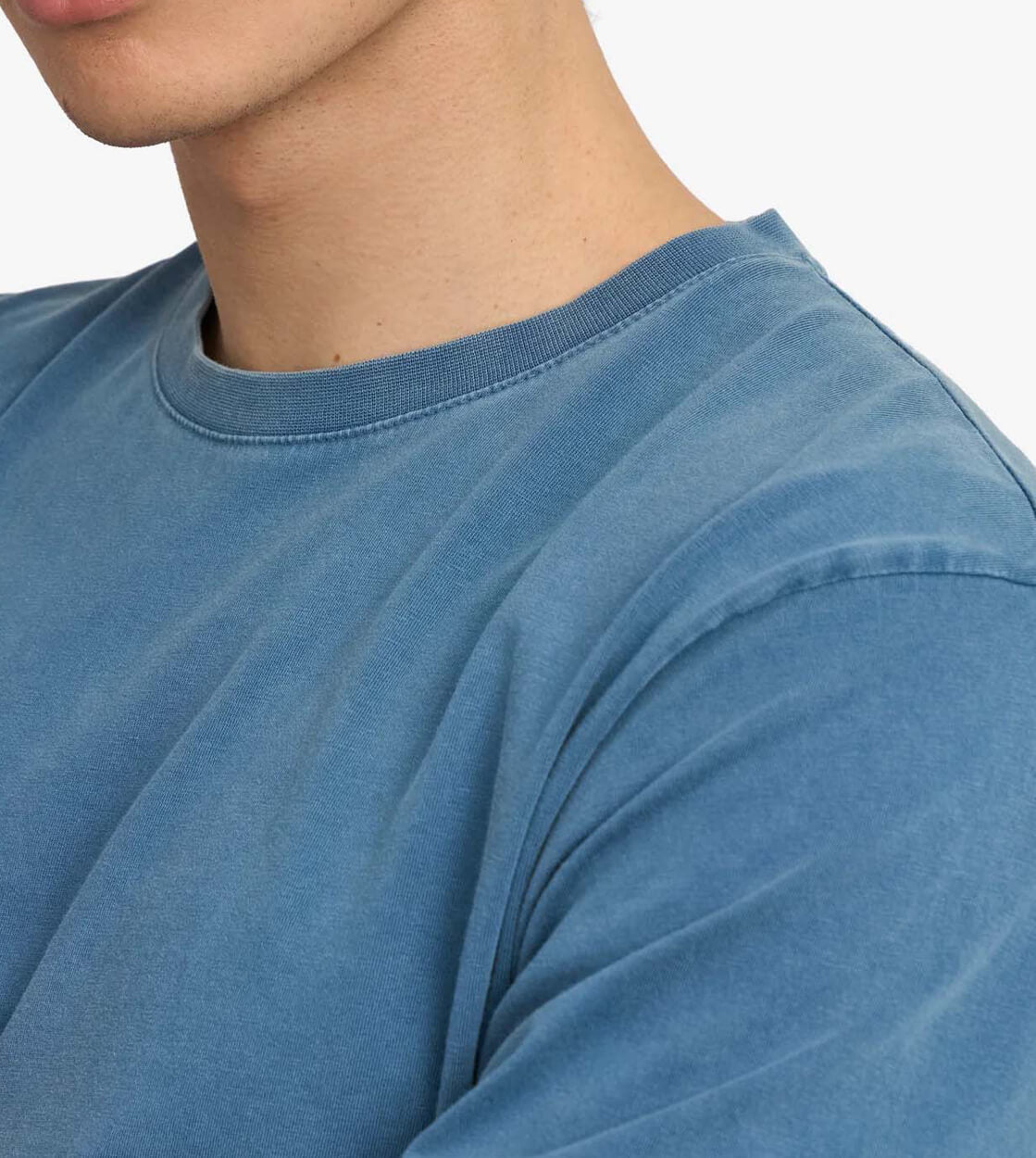 Colorful Standard T-Shirt CS 1001 blue faded indigo