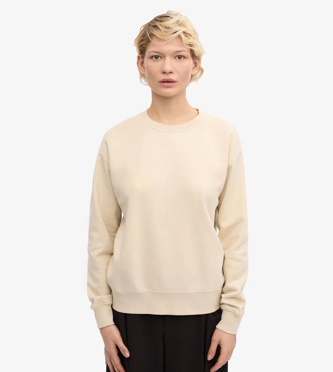 Colorful Standard W Sweater CS 2052 beige ivory white