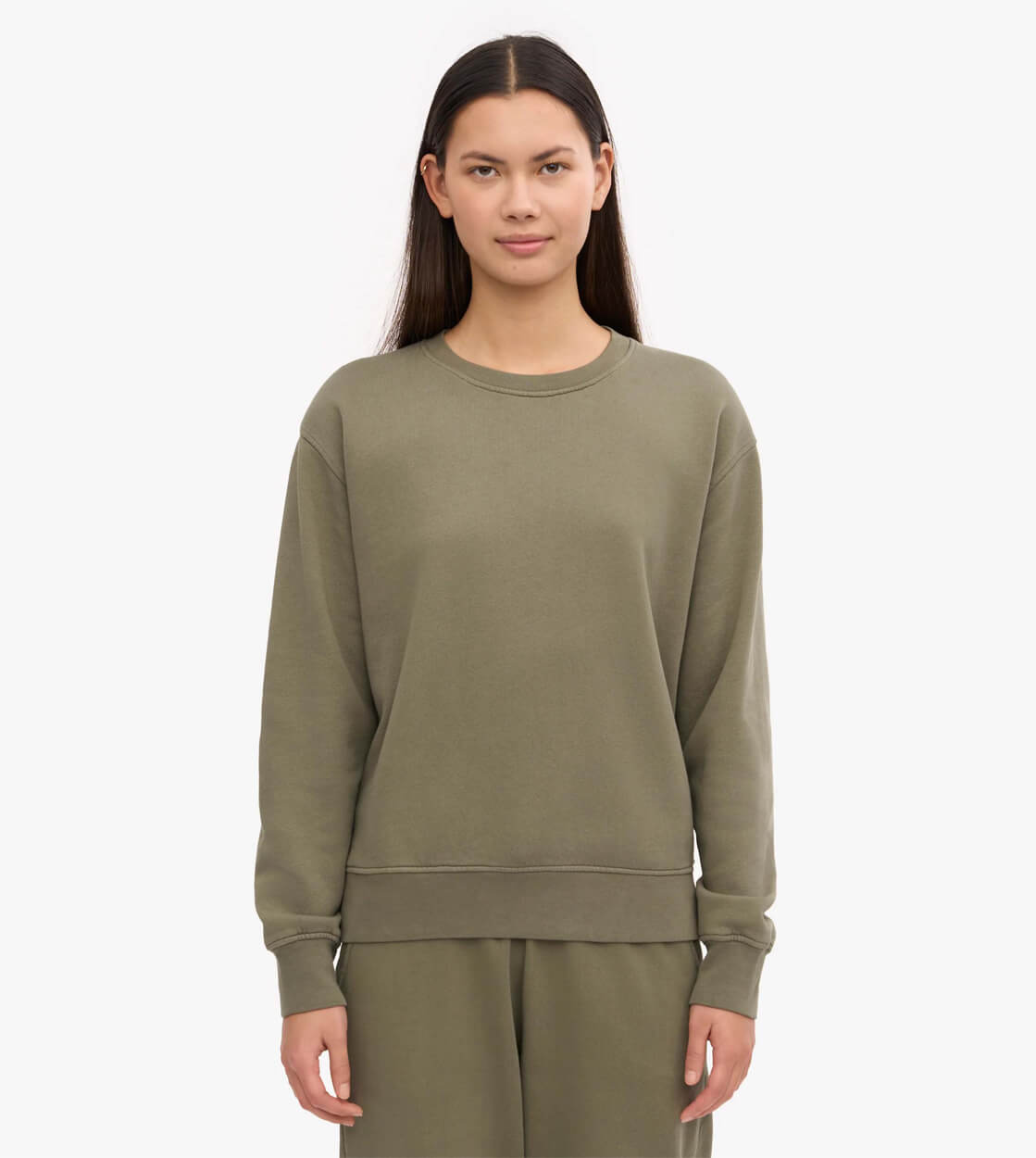 Colorful Standard W Sweater CS 2052 green dusty olive