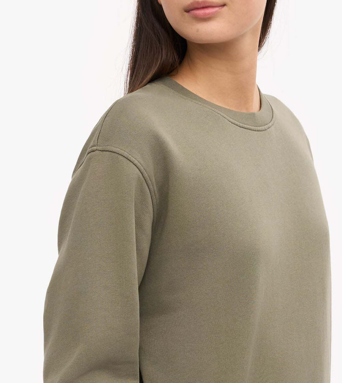 Colorful Standard W Sweater CS 2052 green dusty olive