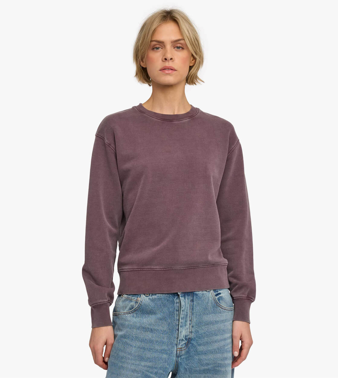 Colorful Standard W Sweater CS 2052 purple faded grape