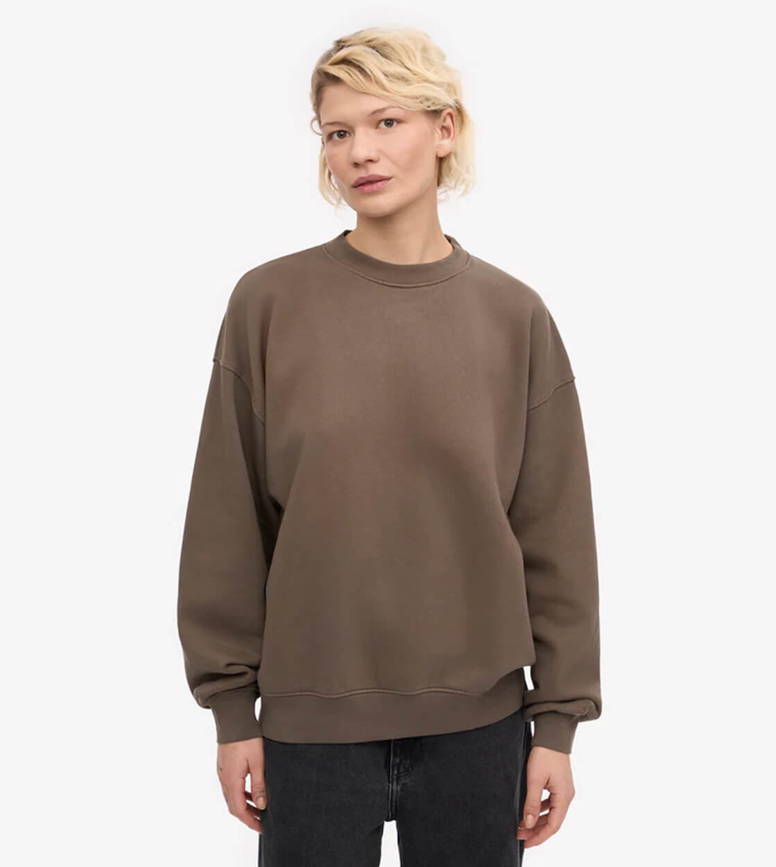 Colorful Standard W Sweater Oversized CS1012 brown cedar