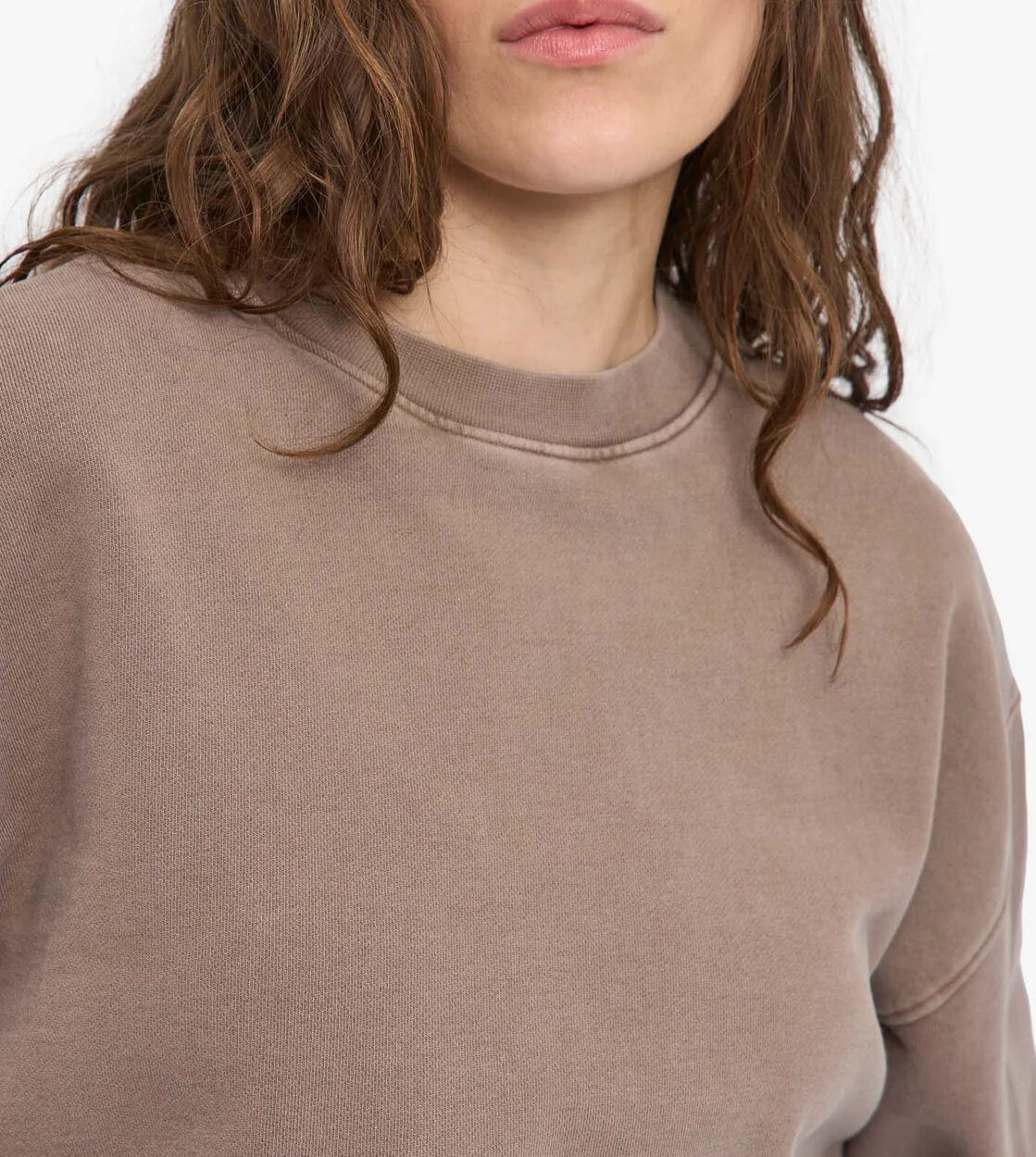 Colorful Standard W Sweater Oversized CS1012 brown faded khaki