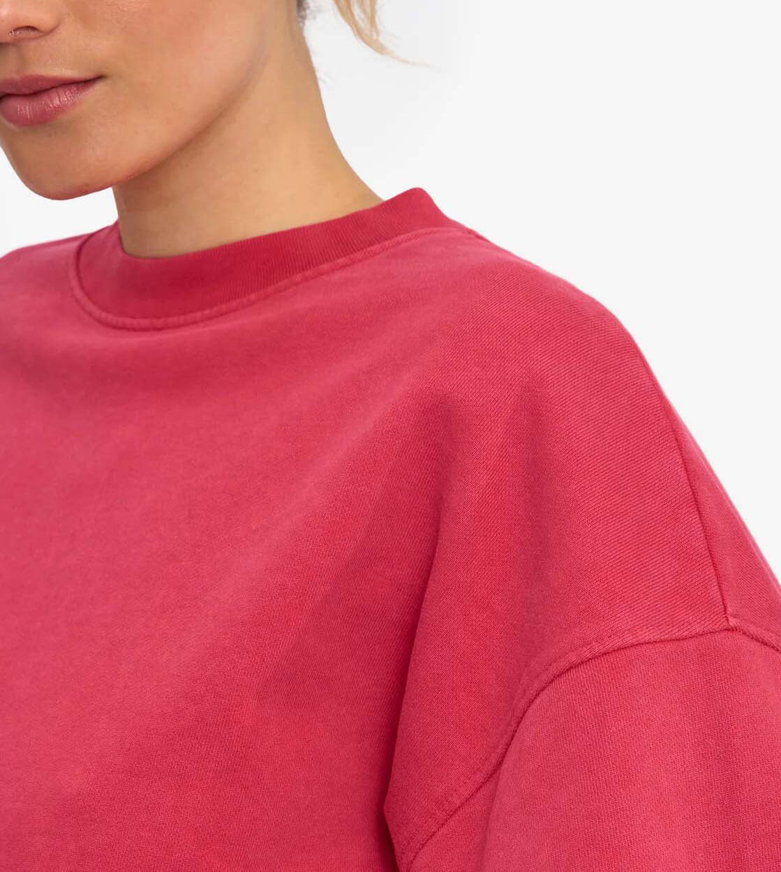 Colorful Standard W Sweater Oversized CS1012 red faded