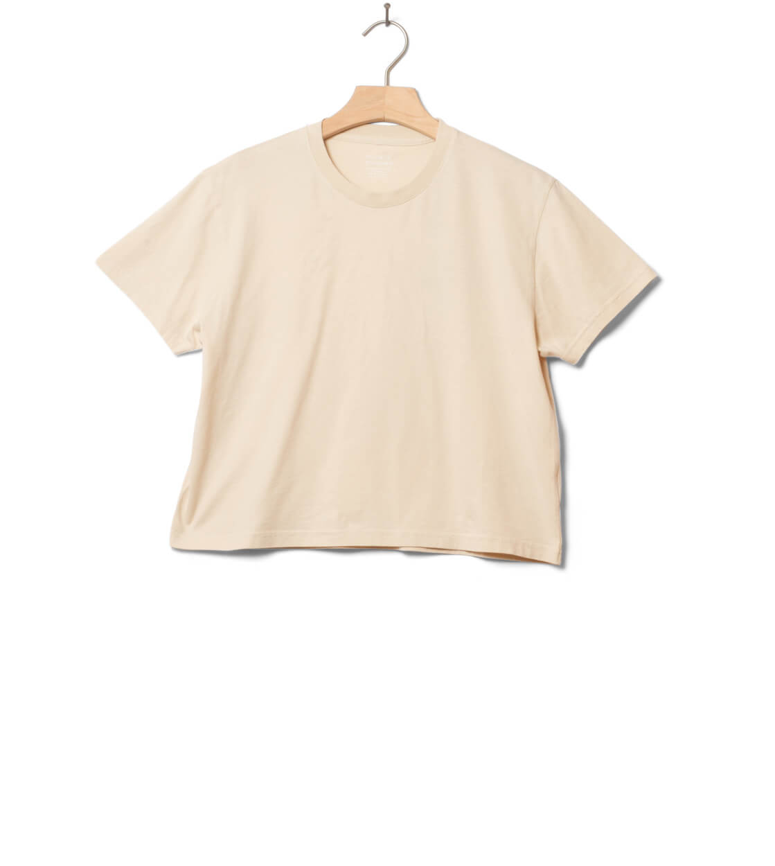 Colorful Standard W T-Shirt Boxy Crop CS2057 beige ivory white