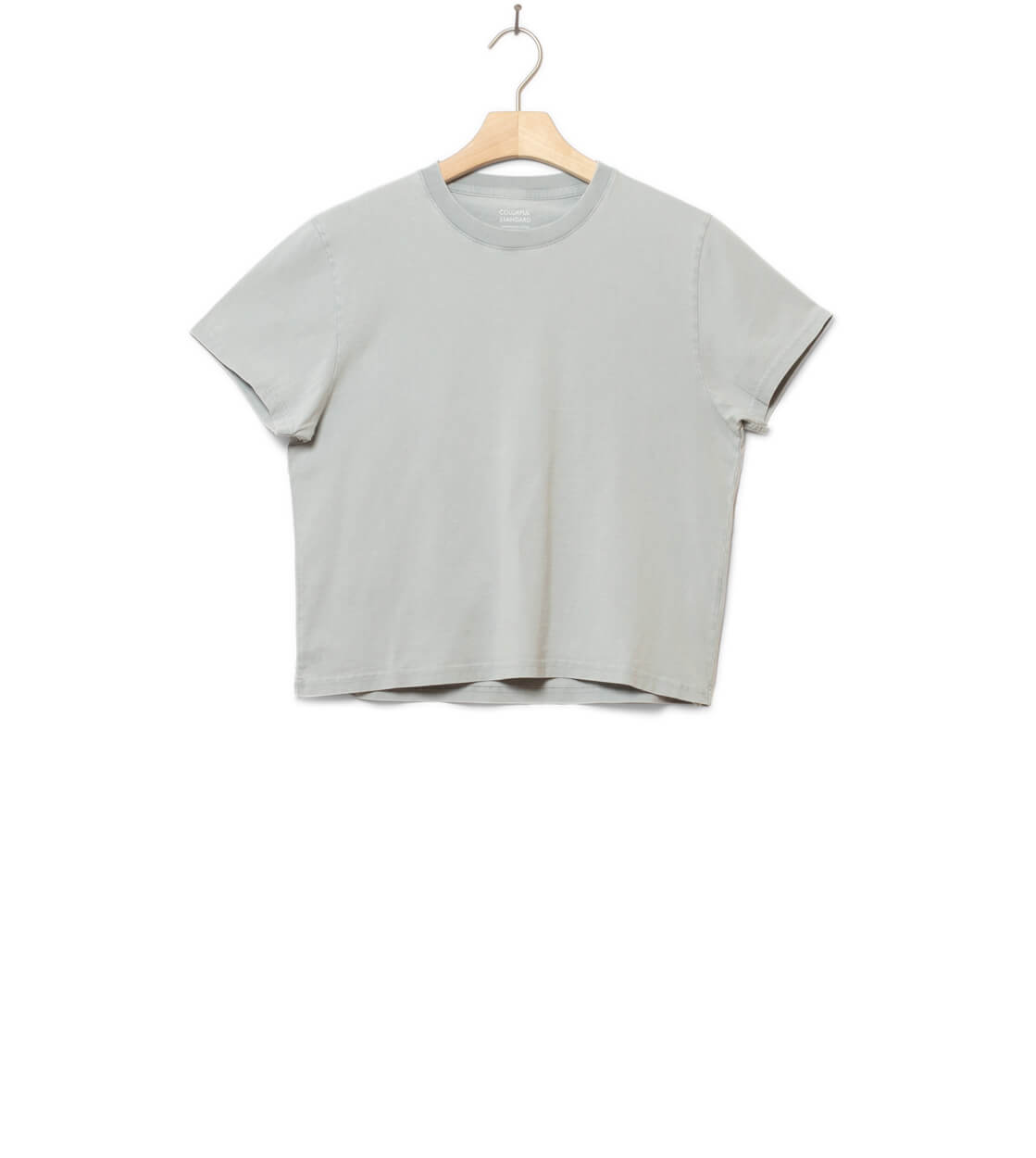 Colorful Standard W T-Shirt Boxy Crop CS2057 grey faded