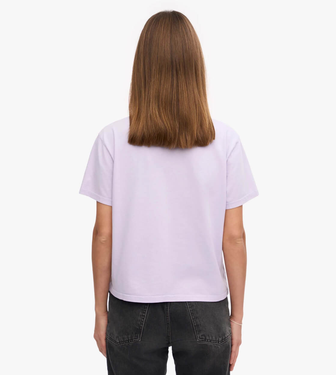 Colorful Standard W T-Shirt Boxy Crop CS2057 purple soft lavender