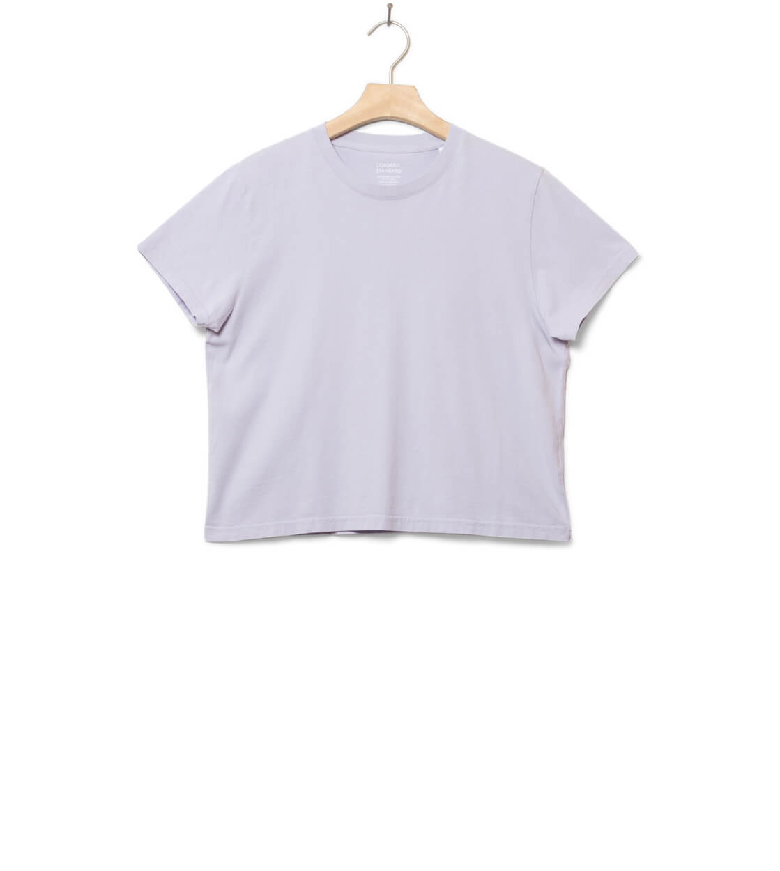 Colorful Standard W T-Shirt Boxy Crop CS2057 purple soft lavender