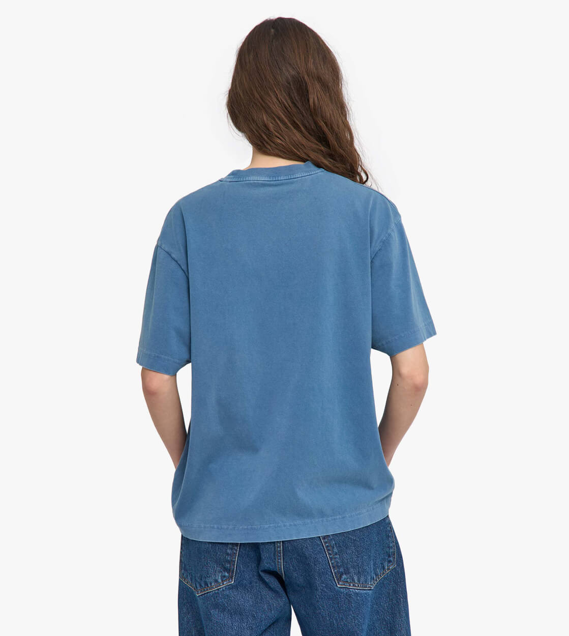 Colorful Standard W T-Shirt Oversized CS 2056 blue faded indigo