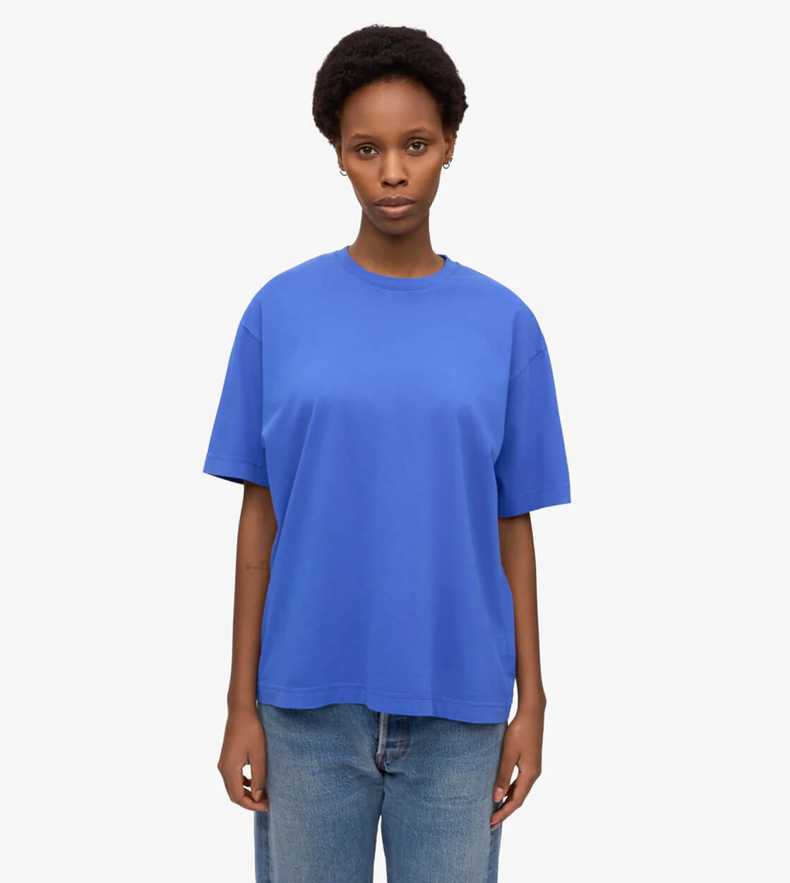 Colorful Standard W T-Shirt Oversized CS 2056 blue sapphire