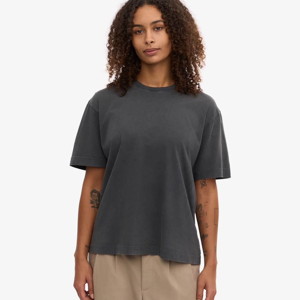 Colorful Standard W T-Shirt Oversized CS 2056 grey faded black