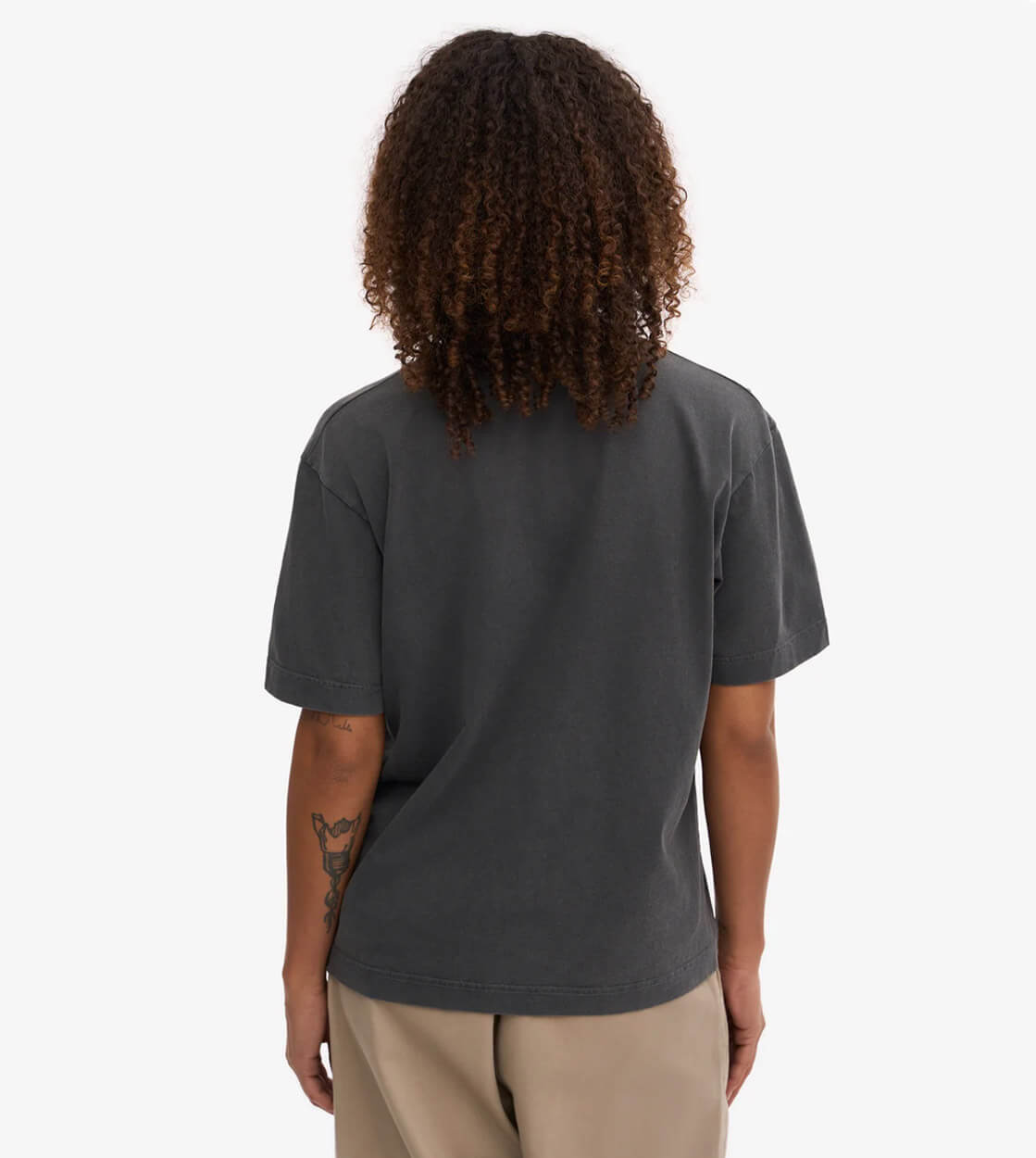Colorful Standard W T-Shirt Oversized CS 2056 grey faded black