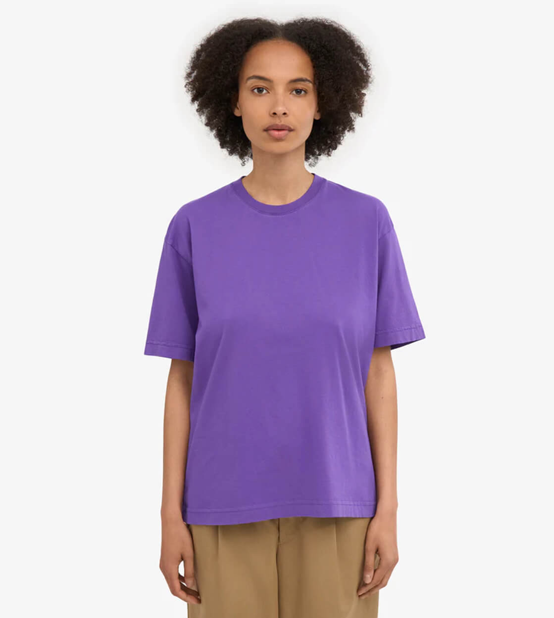 Colorful Standard W T-Shirt Oversized CS 2056 purple ultra violet