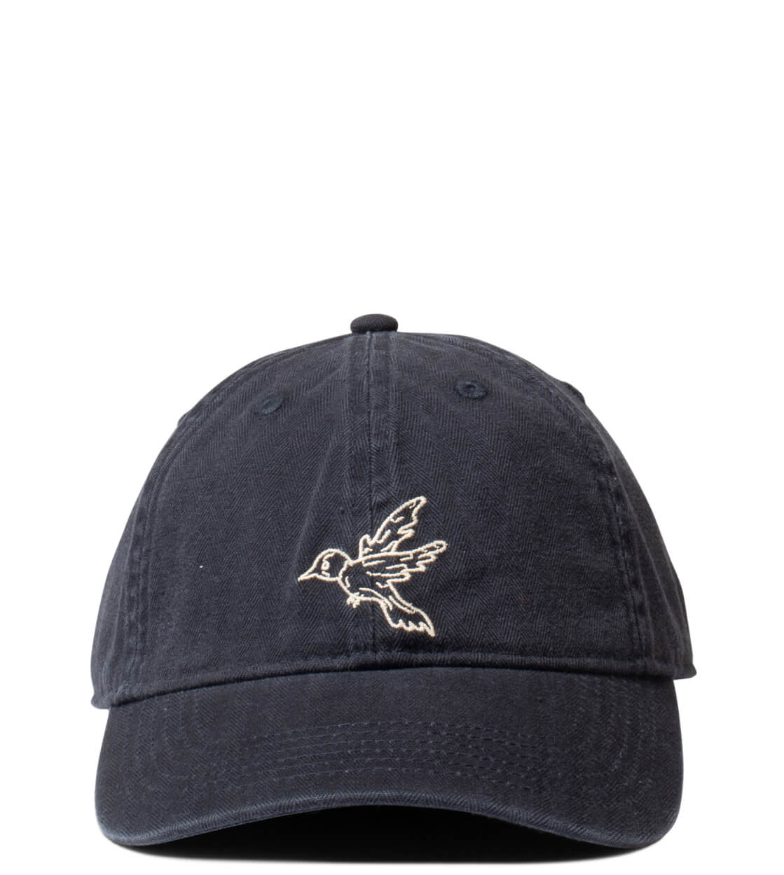 Foret 6 Panel Bird Washed Herringbone blue navy