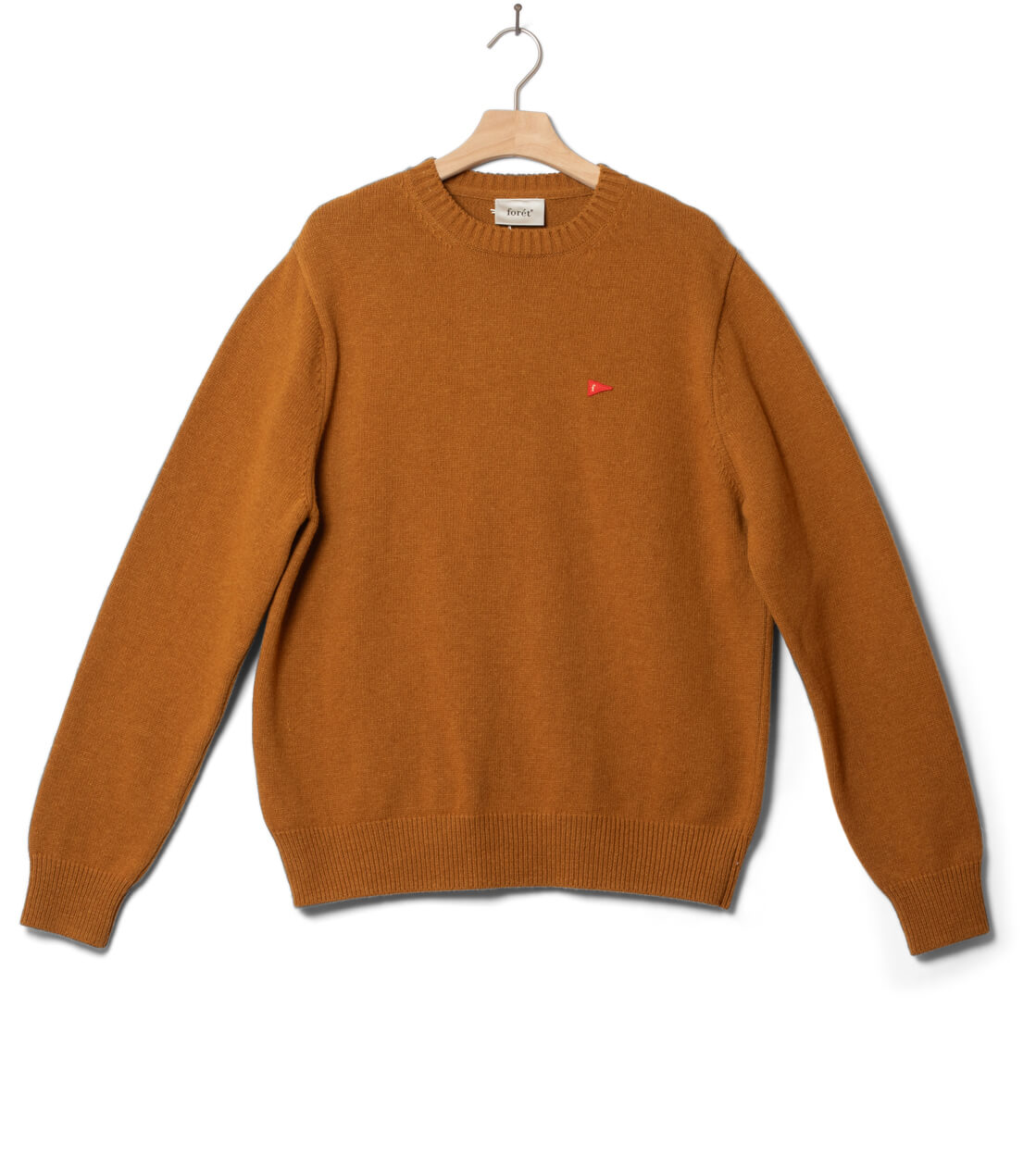 Foret Knit Flag Lambswool brown rust