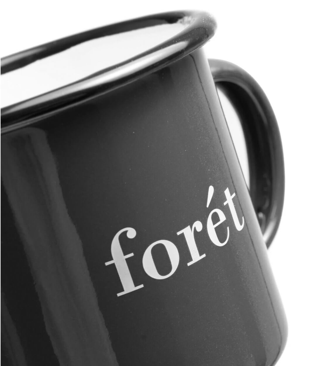 Foret Mug Bean Enamel green dark