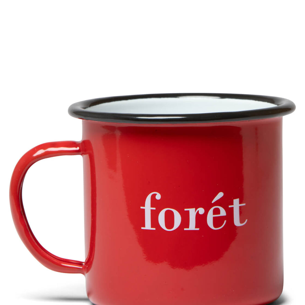 Foret Mug Bean Enamel red