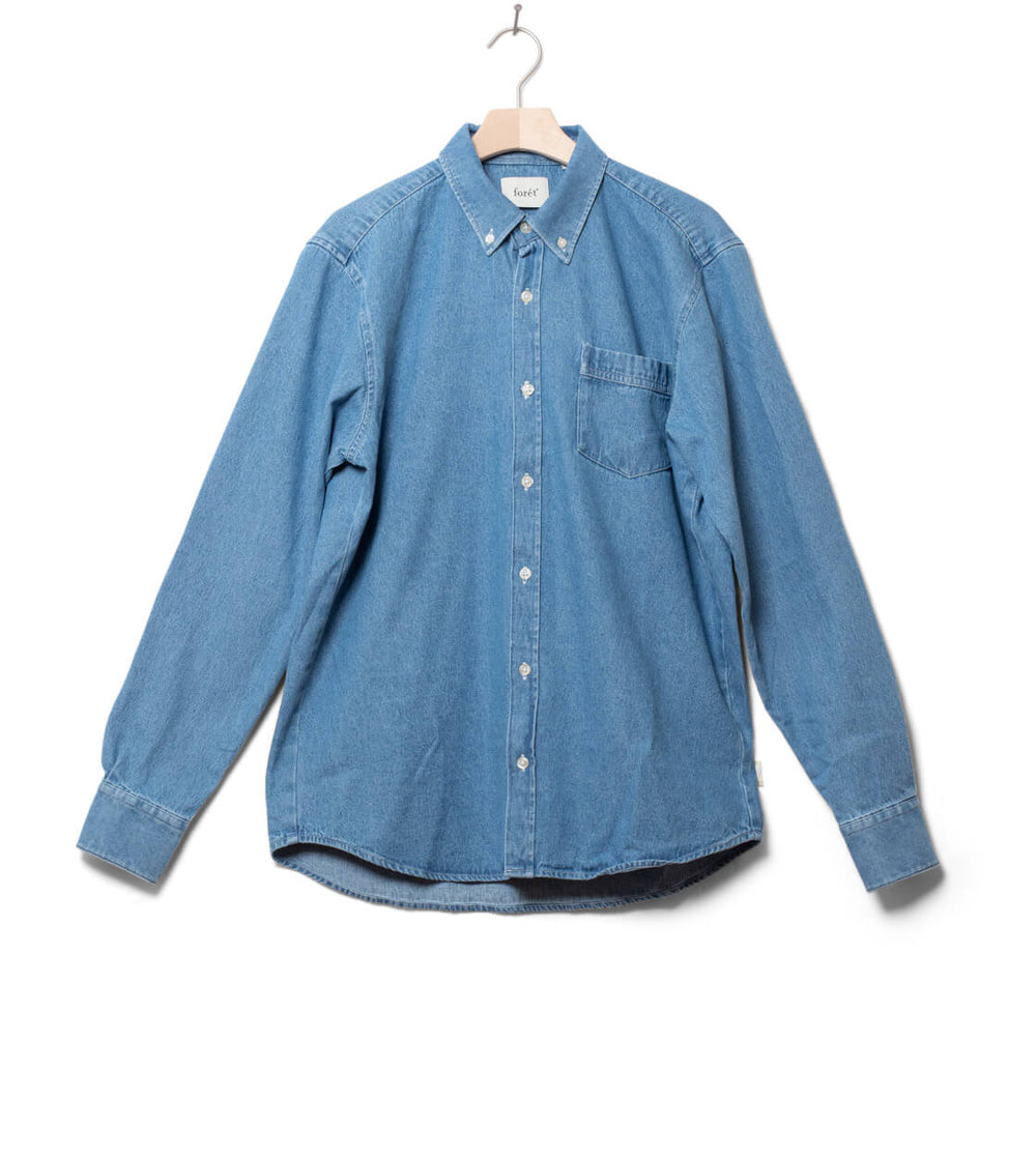 Foret Shirt Fennel Denim blue light