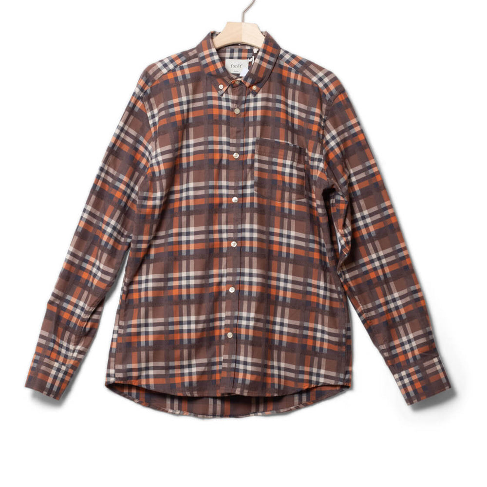 Foret Shirt Island brown check