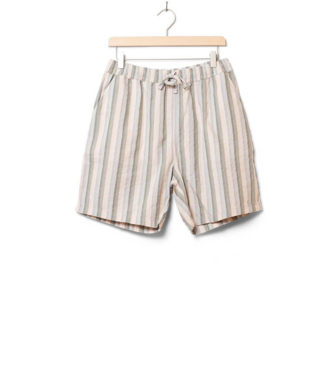 Foret Shorts Otter Seersucker multi grey stripe