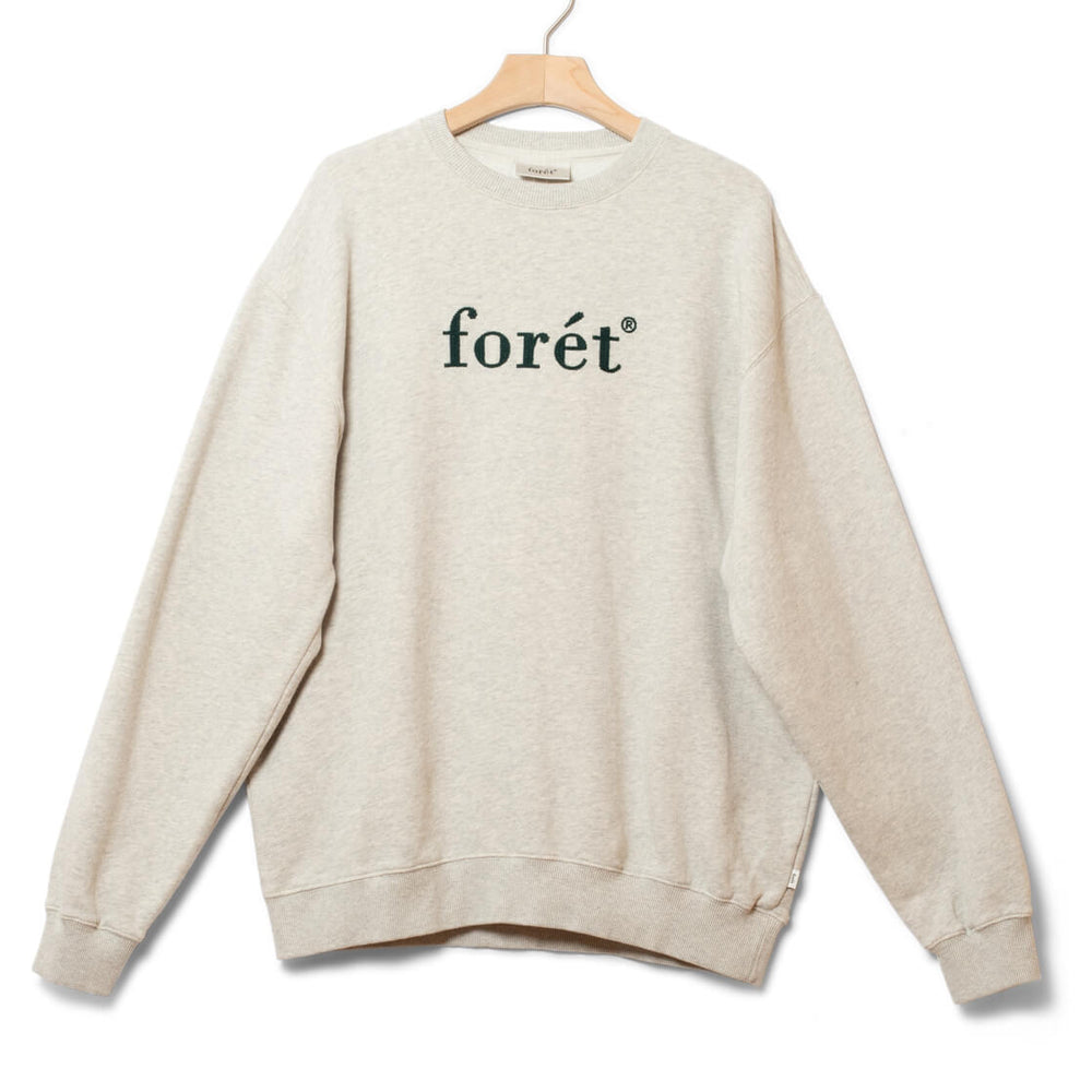 Foret Sweater Boat grey snow melange/dark green