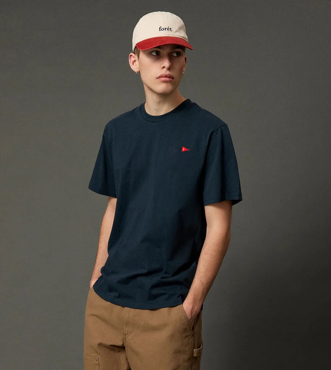 Foret T-Shirt Flag blue navy
