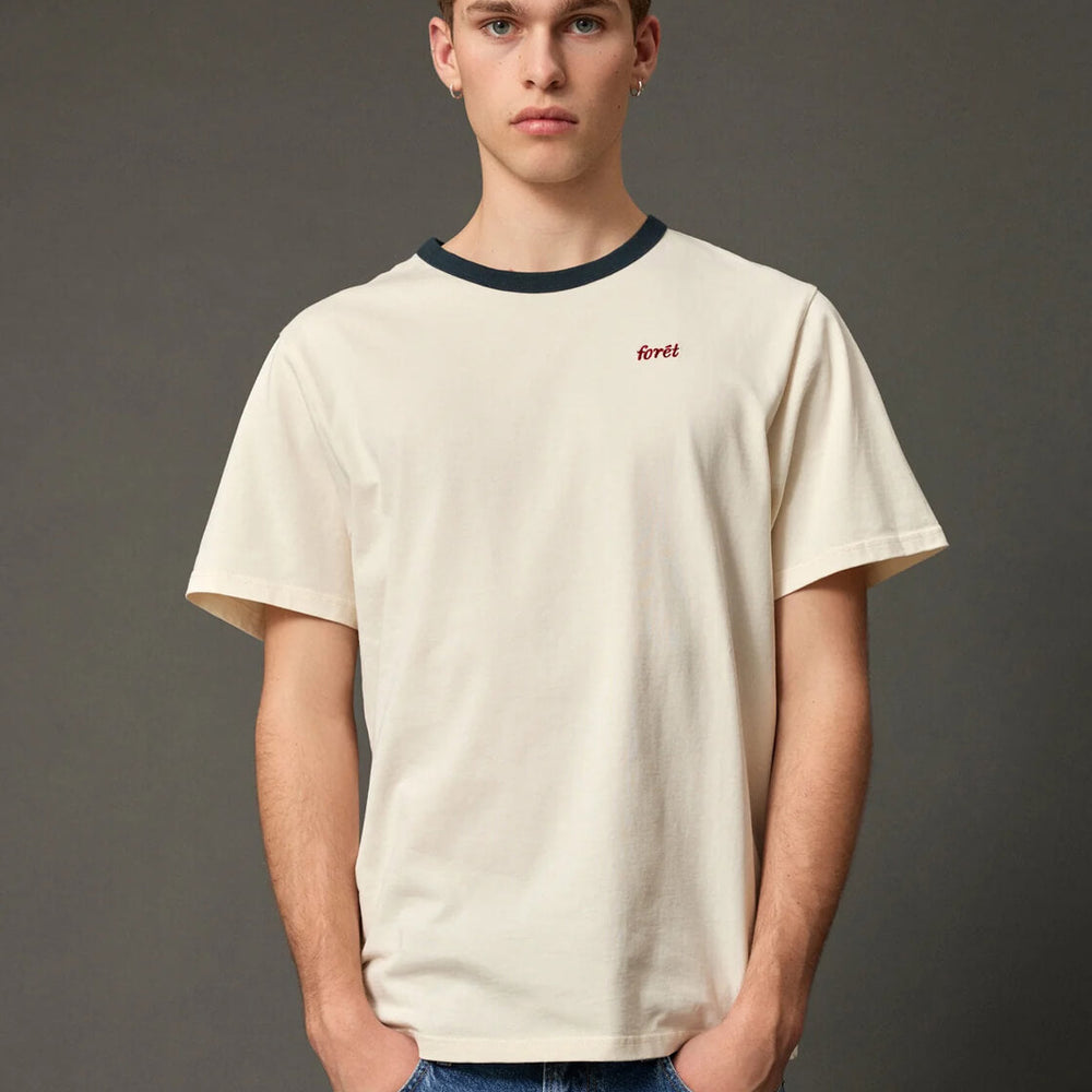 Foret T-Shirt Ray beige cloud/navy
