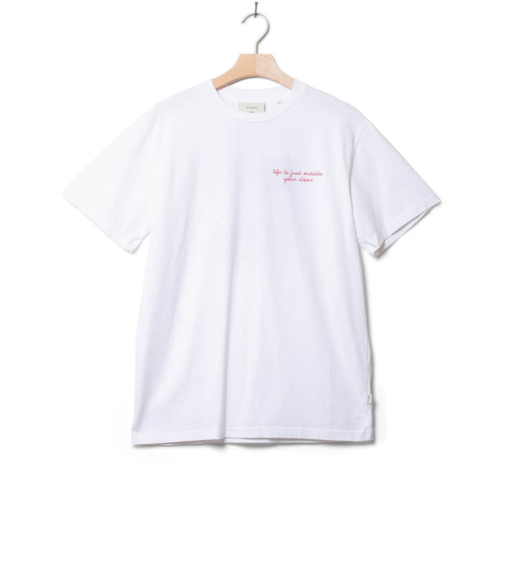 Foret T-Shirt Wave white