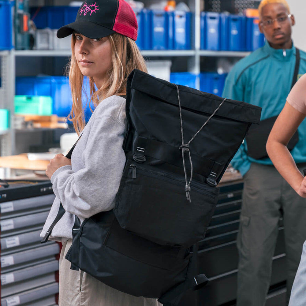 Freitag Backpack incl Musette Mono PA6 Circular black