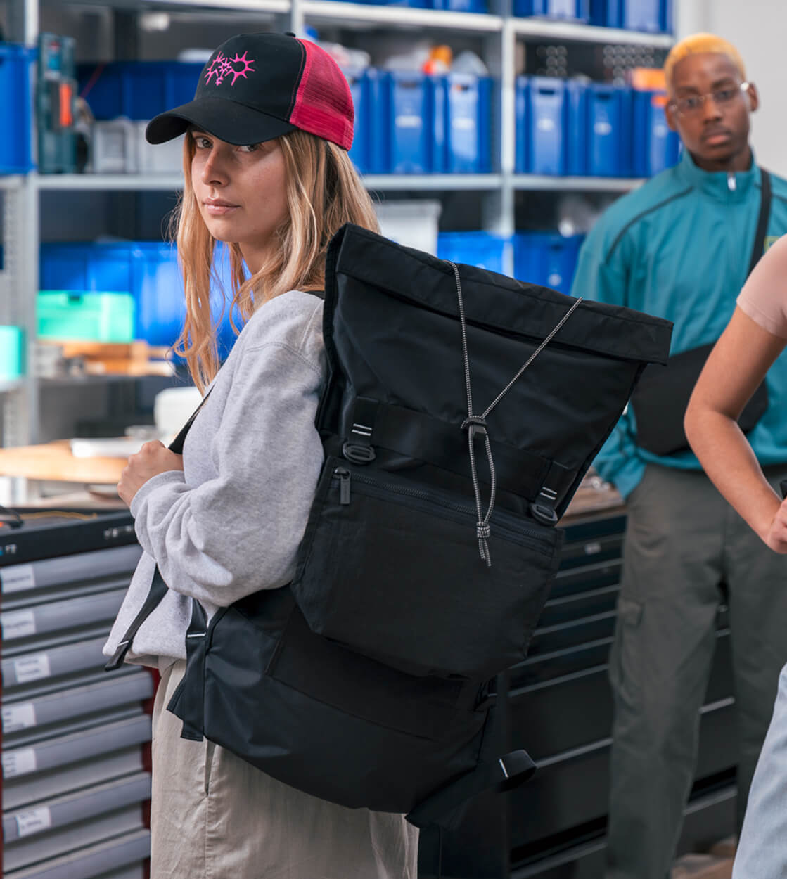 Freitag Backpack incl Musette Mono PA6 Circular black