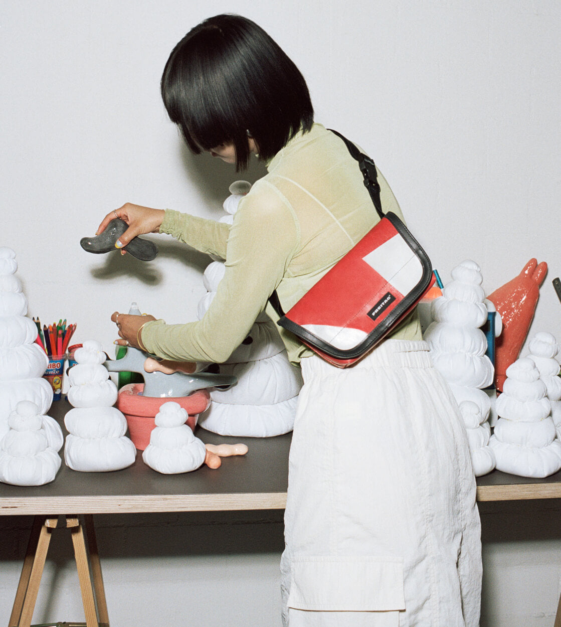 Freitag Bag Jamie red/beige