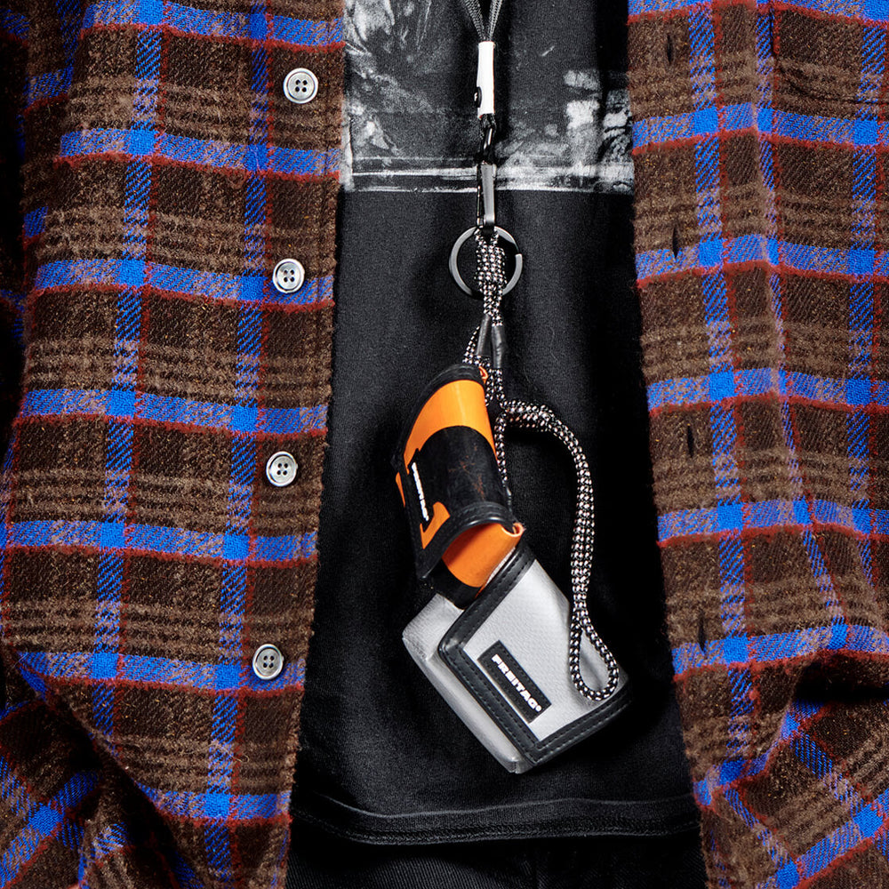 Freitag Keyholder and Charm Mini Messenger black – ROLLING ROCK SHOP