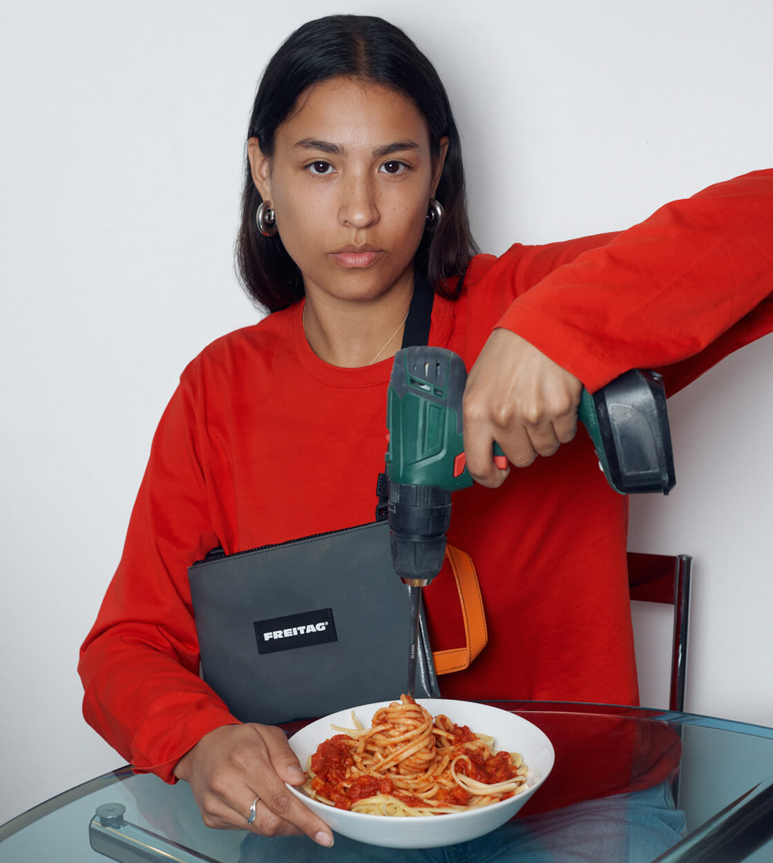 Freitag Bag Eddie grey/green