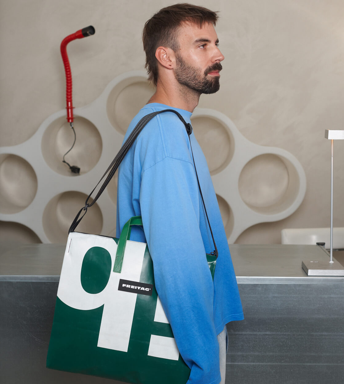 Freitag Bag Tilda grey/red
