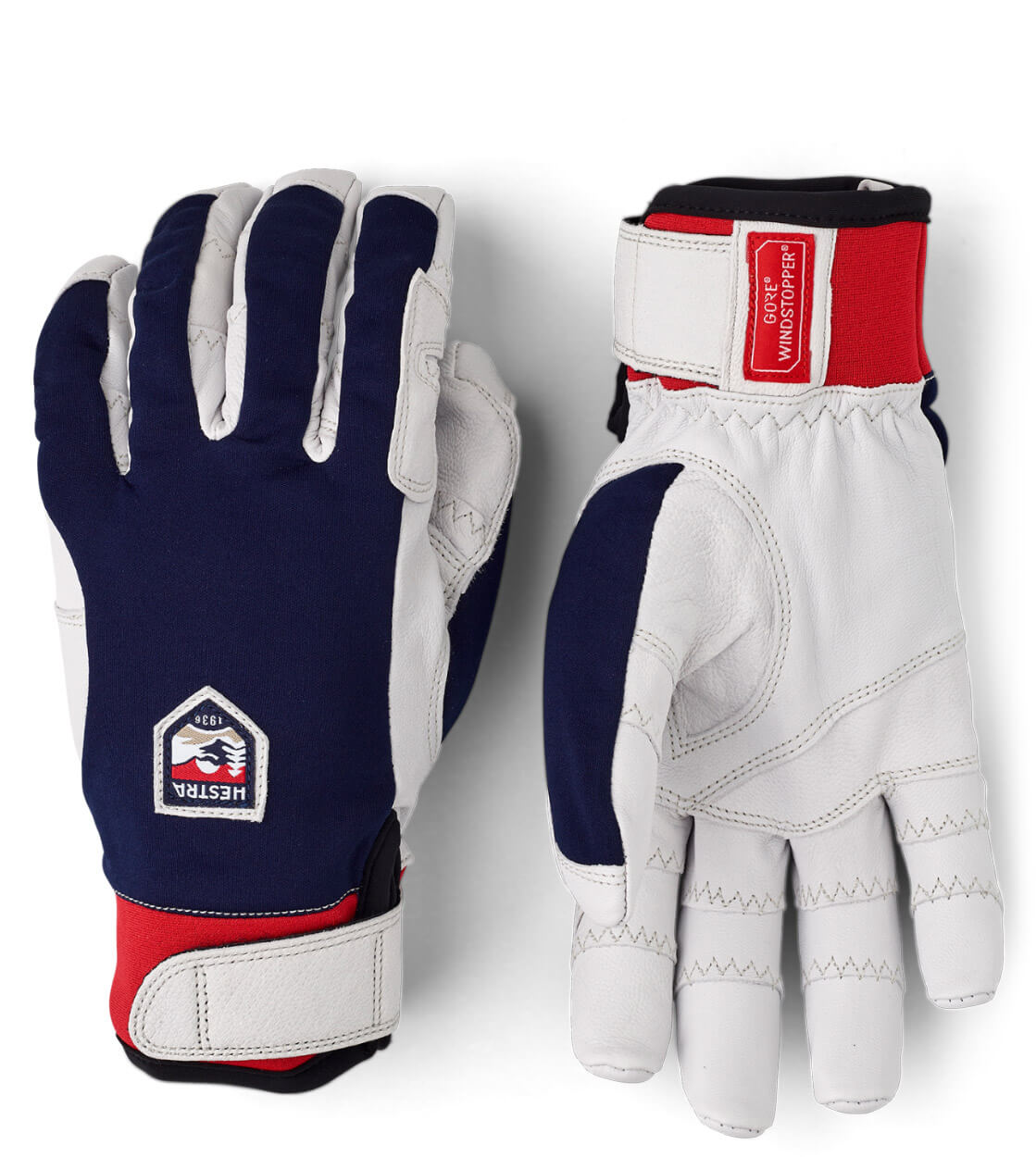 Hestra Gloves Ergo Active blue navy/offwhite/red