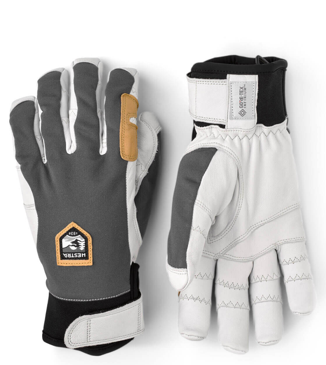 Hestra Gloves Ergo Active grey/offwhite/black