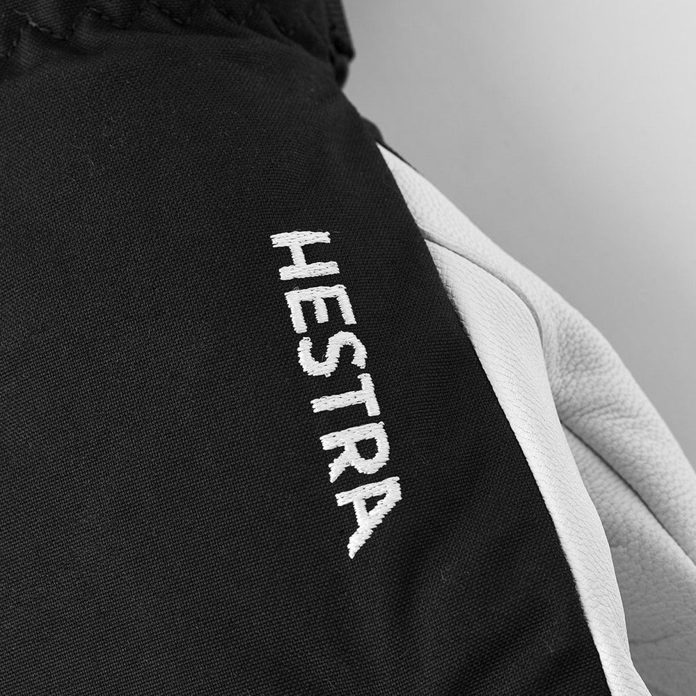 
                      
                        Hestra Gloves Heli Ski 3Finger Army Leather black/white
                      
                    