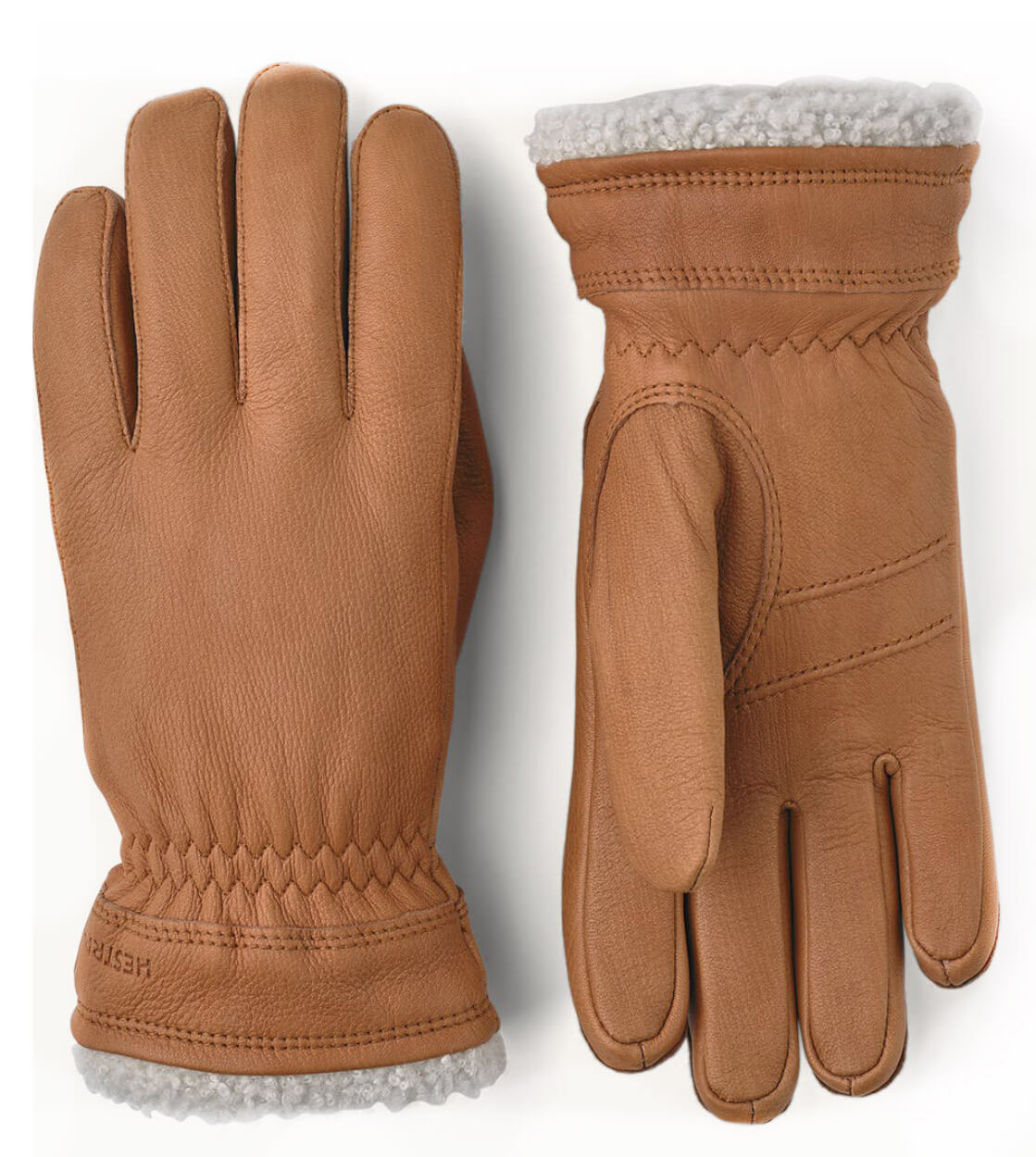 Hestra W Gloves Deerskin Primaloft brown cork – ROLLING ROCK SHOP