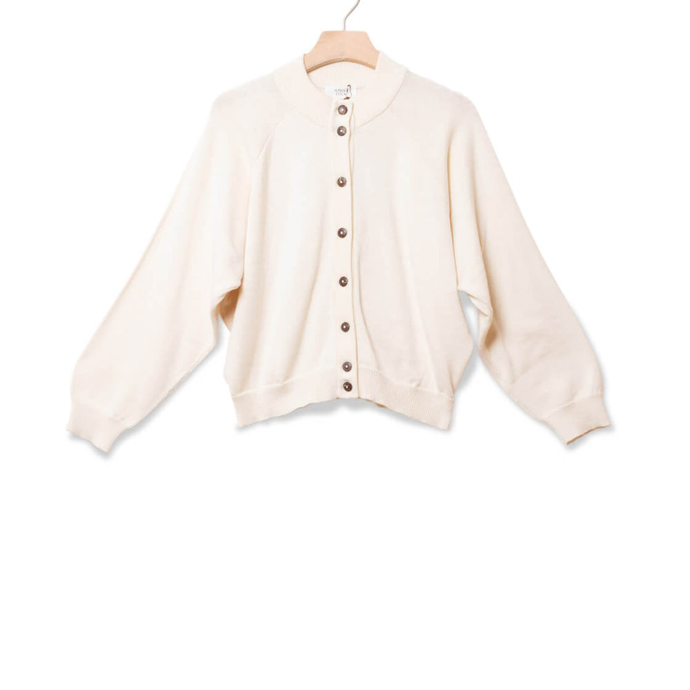 Jungle Folk W Cardigan Barranco beige ivory