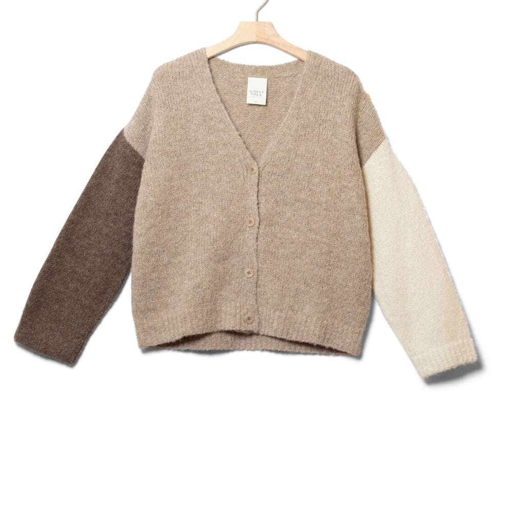 Jungle Folk W Cardigan Delta beige desert
