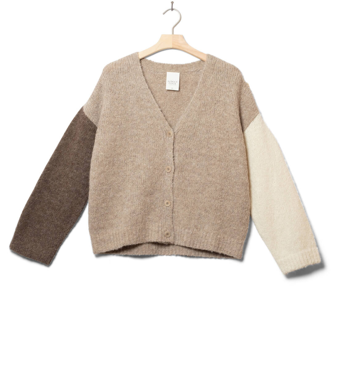 Jungle Folk W Cardigan Delta beige desert