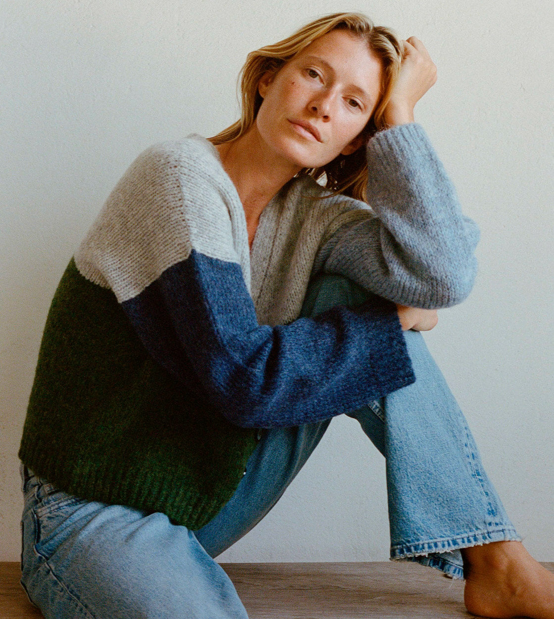 Jungle Folk W Cardigan Delta multi lake colors