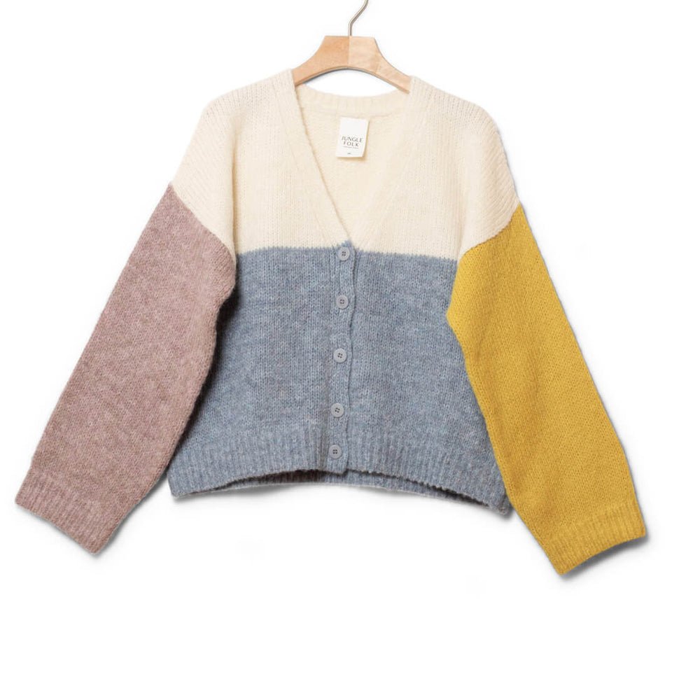 Jungle Folk W Cardigan Delta multi sky and sun
