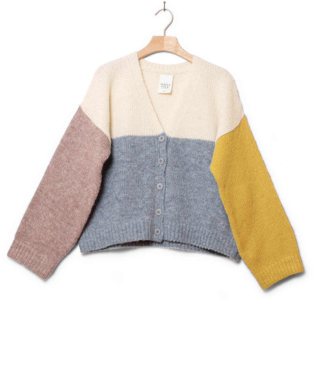 Jungle Folk W Cardigan Delta multi sky and sun