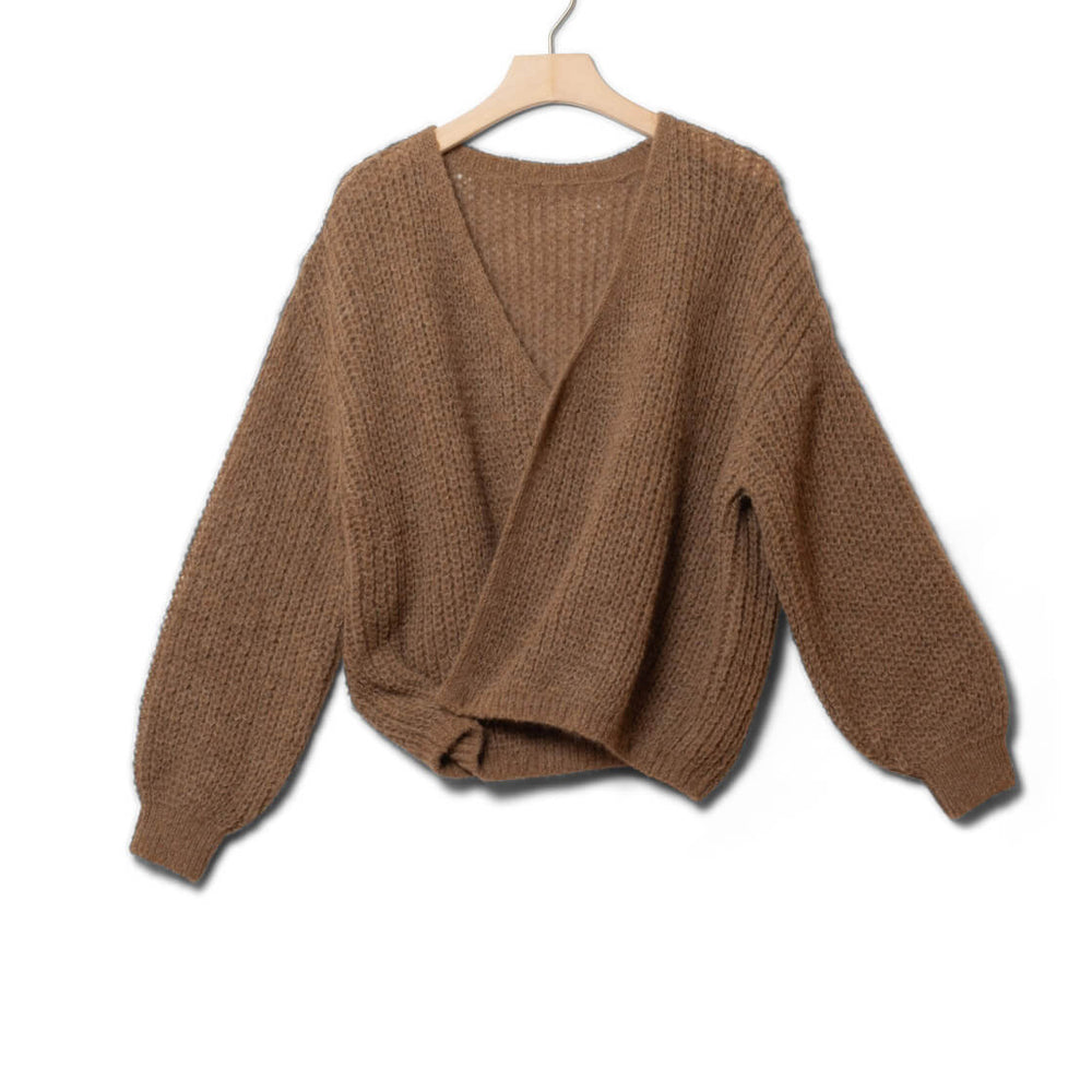 Jungle Folk W Cardigan Vega brown camel undyed