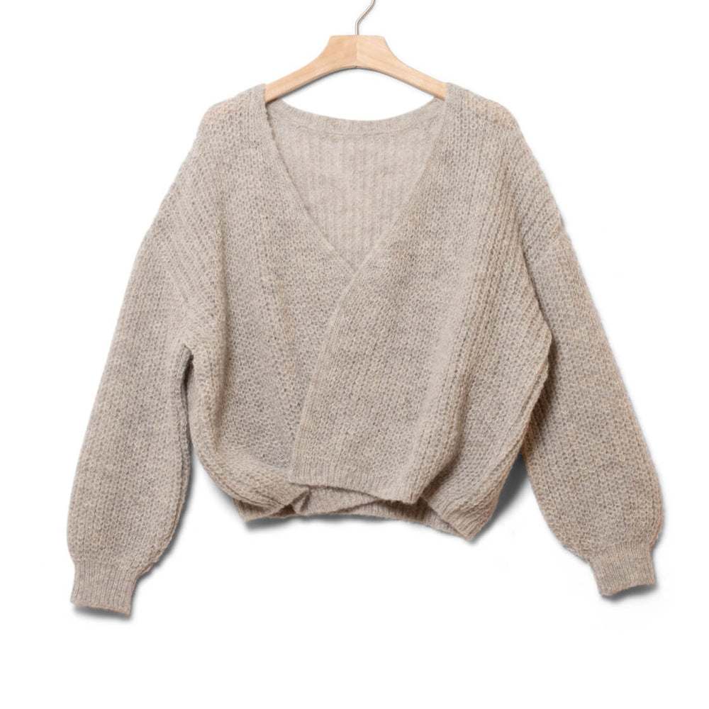 Jungle Folk W Cardigan Vega grey light undyed
