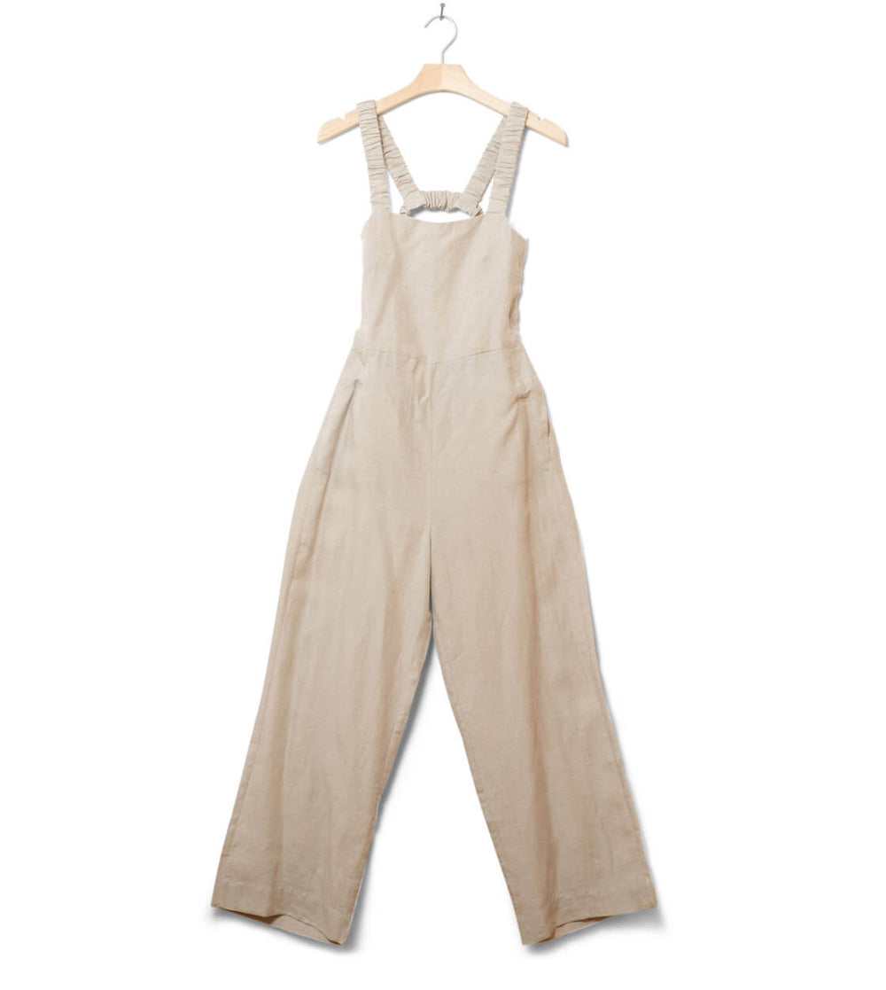 Jungle Folk W Jumpsuit June Linen beige flax